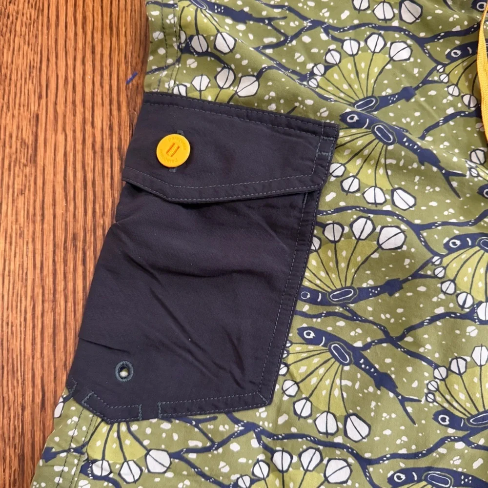 Patagonia Board Shorts Green Navy Size 30